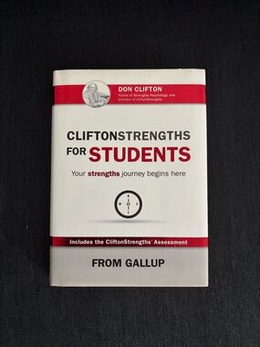 CliftonStrengths for Students by Gallup - White & Red Cover